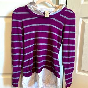 Long sleeve purple dress shirt